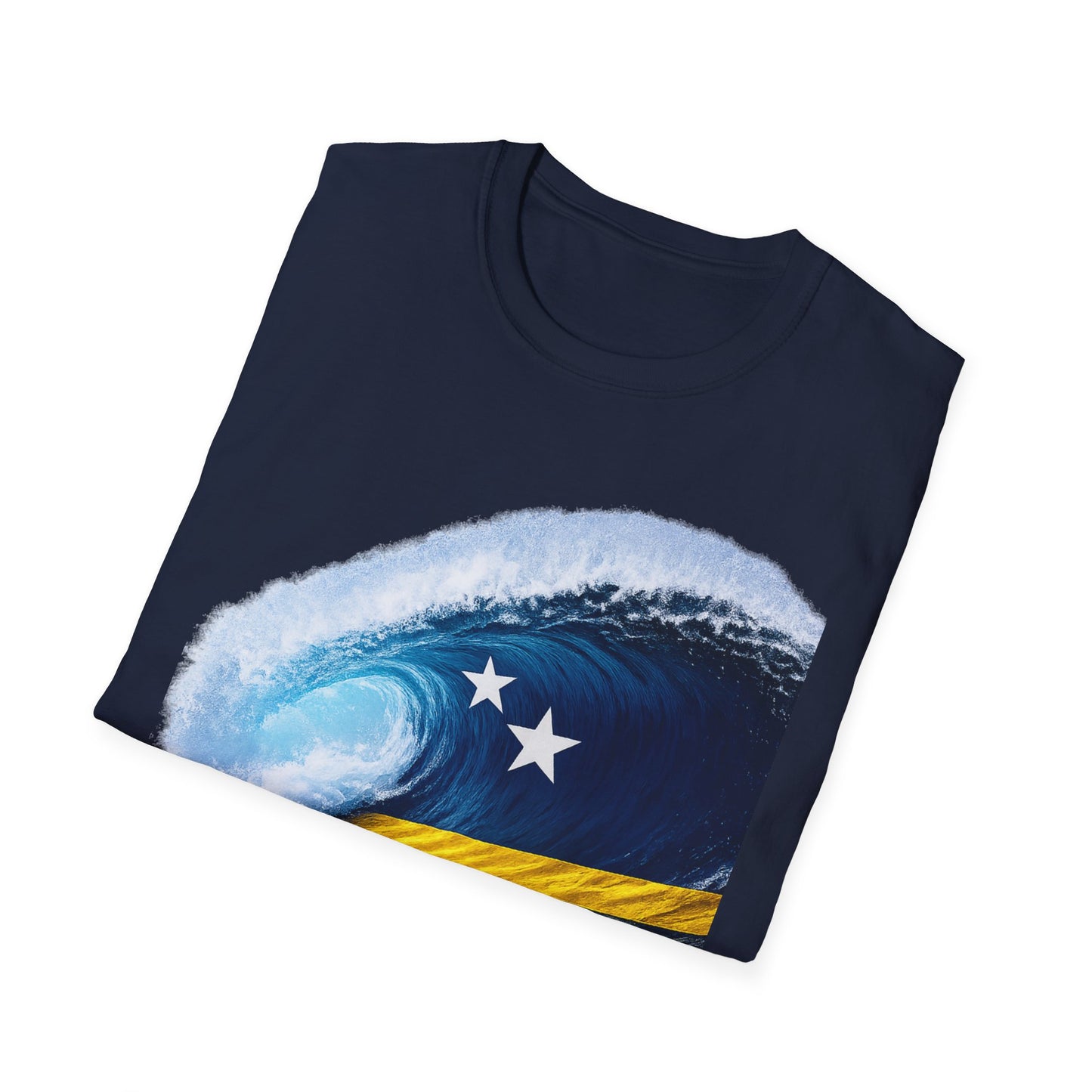 Curacao Blue Wave Ola T-Shirt-f