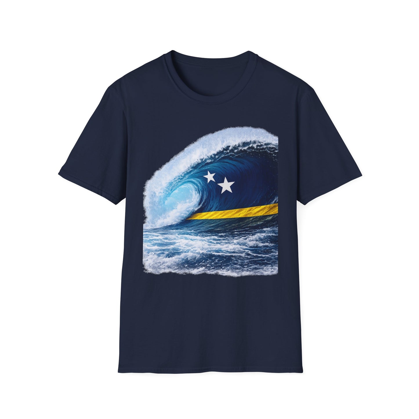 Curacao Blue Wave Ola T-Shirt-f