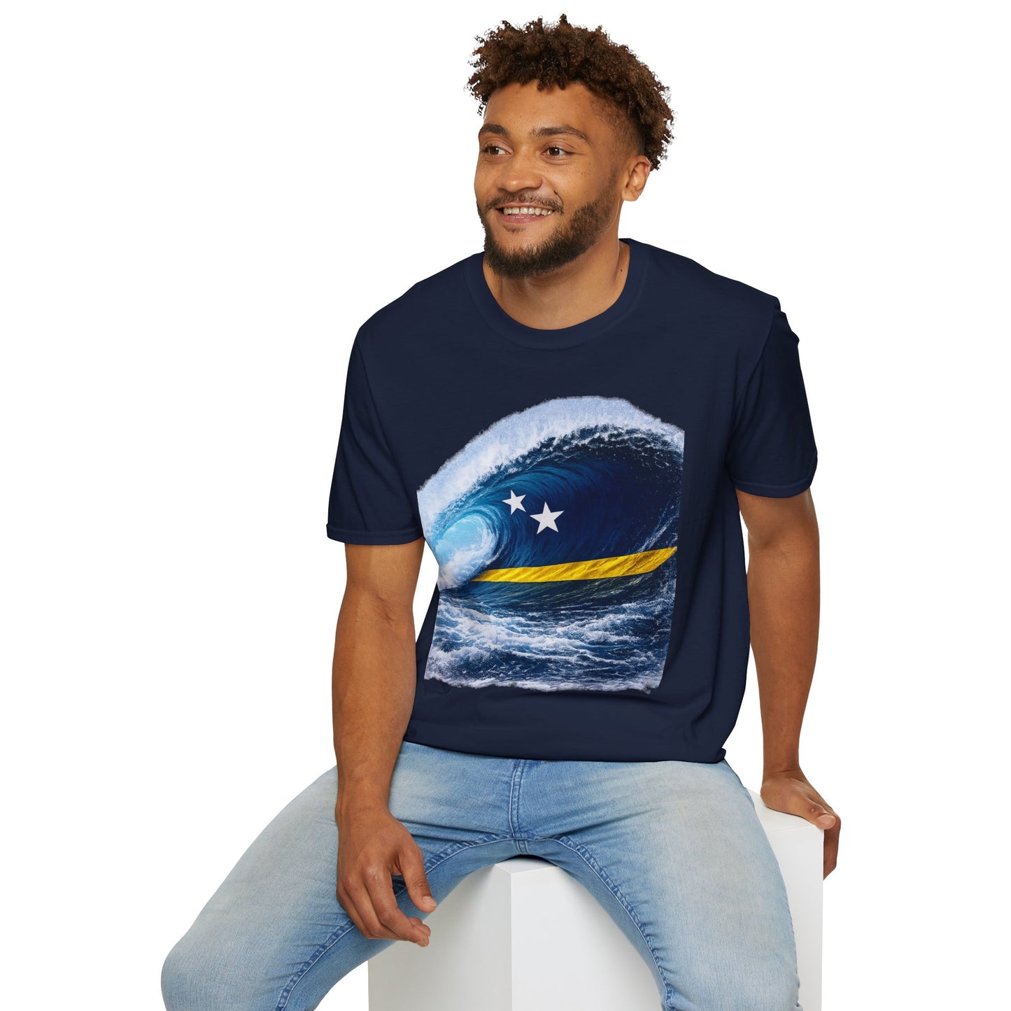Korsou-blue-wave-ola-shirt-m