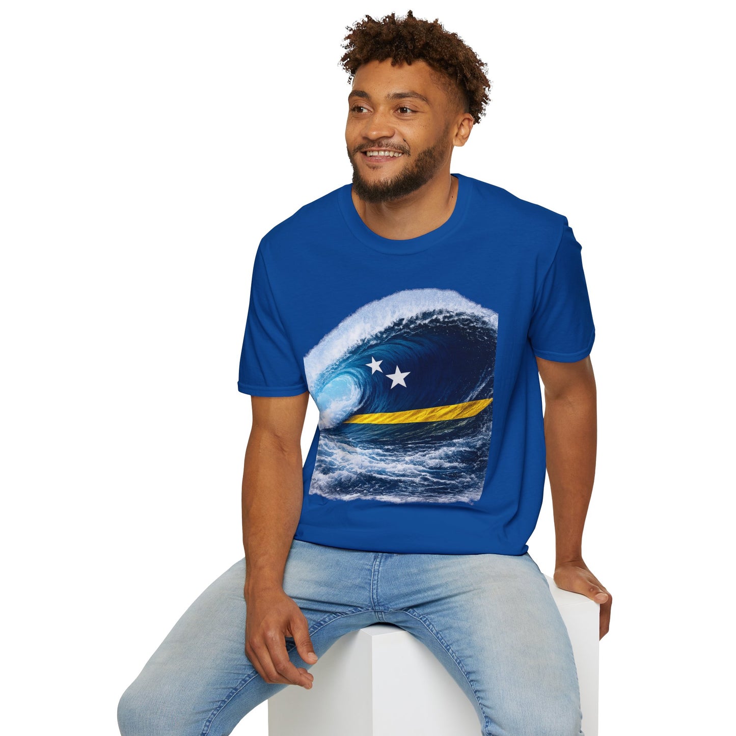 Korsou-blue-wave-ola-shirt-m