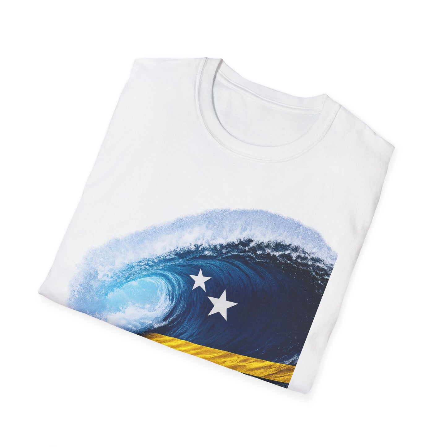 Curacao Blue Wave Ola T-Shirt-f