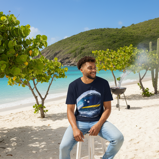Korsou-blue-wave-ola-shirt-m