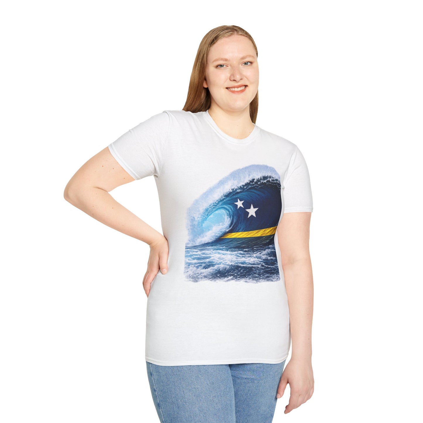 Curacao Blue Wave Ola T-Shirt-f