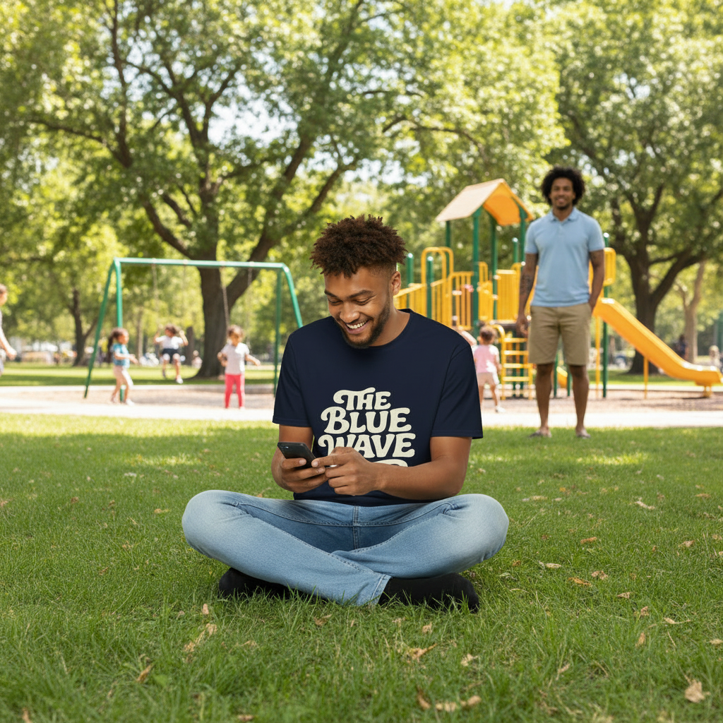 Korsou The Blue Wave T-Shirt-m